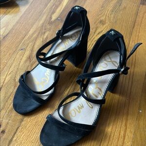 Sam Edelman Black Suede Heels